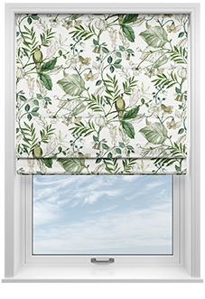 Iquitos, Lush Green - Motorised Roman Blind